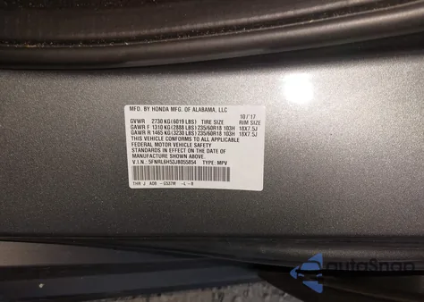 2018 Honda Odyssey Ex z USA, uszkodzony, nr VIN 5FNRL6H53JB055854